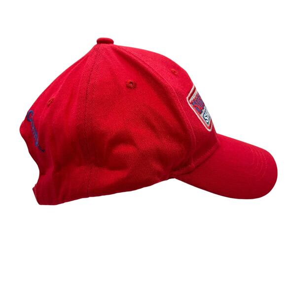 Vintage Forrest Gump Hat Red Embroidered Bubba Gump Shrimp Co Movie Promo 90s - Picture 3 of 7